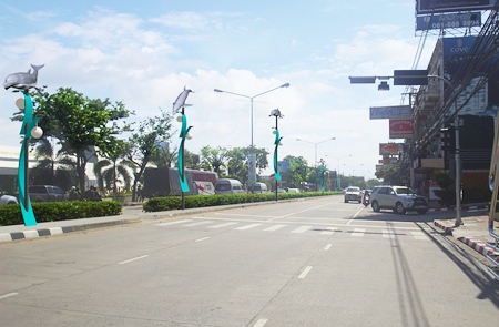 An artist’s rendering of what the new light poles will look like.